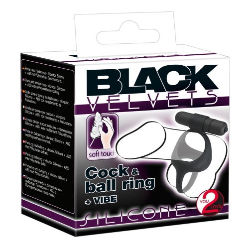 Эрекционное кольцо Black Velvets Cock