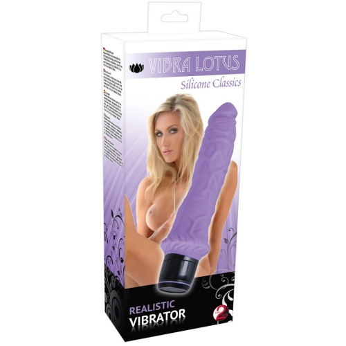 Реалистичный вибратор Vibra Lotus Lila Vibrator