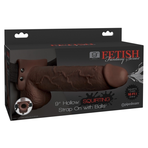 Страпон PROTEZ 9 Hollow Squirting Strap-on