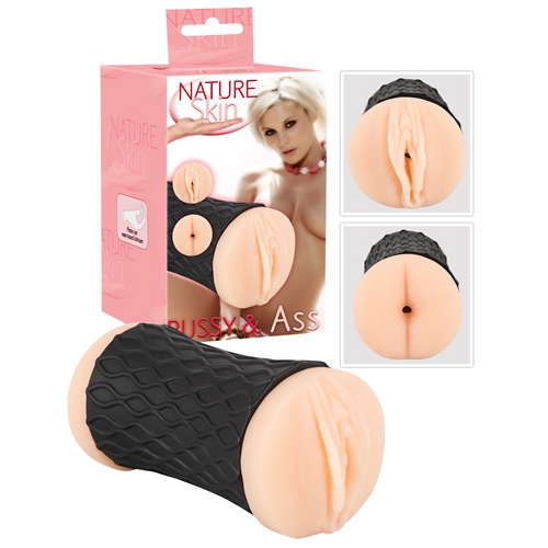 Мастурбатор вагина и анус Nature Skin Pussy & Ass