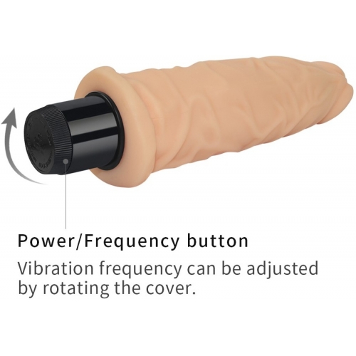 Реалистичный вибратор Real Feel Cyberskin Vibrator Flesh 8,5