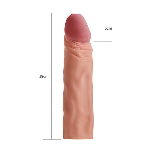 Насадка на член Pleasure X-Tender Penis Sleeve Flesh Add 2"