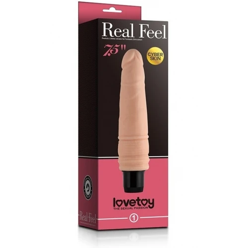 Реалистичный вибратор Real Feel Cyberskin Vibrator Flesh 7,5