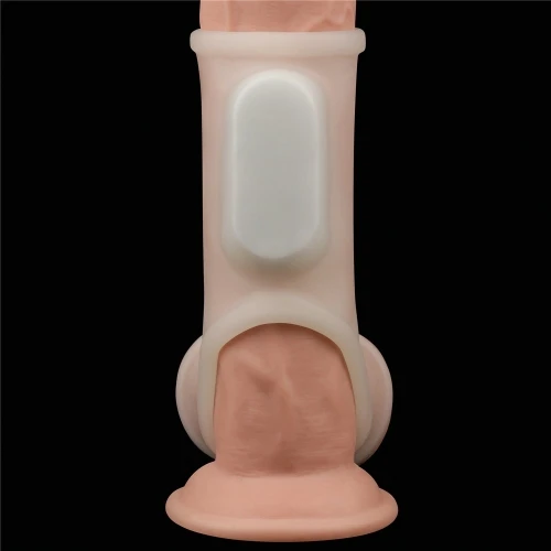 Насадка Silk Knights Ring With Scrotum Sleeve white